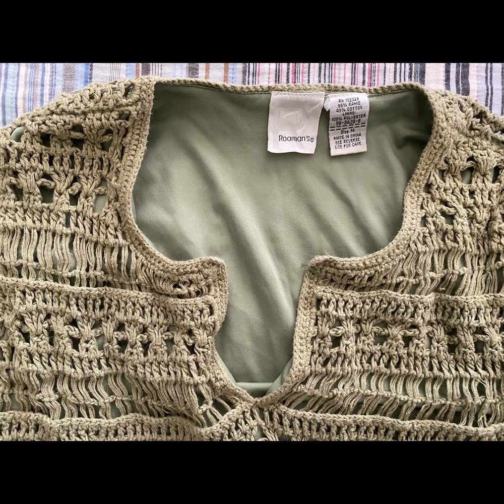 Roaman’s Crochet Sweater - Picture 3 of 4